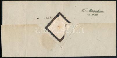 ~1840 Hivatalos levél / Official cover kék / blue "KAPOSVÁR" - Pécs (Gudlin 600 p)