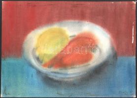 Both V jelzéssel: Csendélet. Akvarell, papír, kissé sérült, 25×35 cm