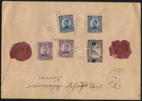 1924 Értéklevél Szegedre kétnyelvű "KOVIN" bélyegzéssel