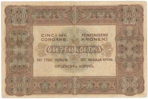 1920. 5000K "Orell Füssli Zürich" nyomdahely jelöléssel, piros "5 B03 886373" so...