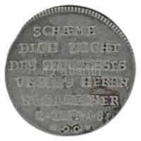 Német államok / Augsburg 1730. Dukát Ag "Az ágostai hitvallás 200. évfordulója", a Krause KM#140 katalógusszámú aranydukát ezüst próbaverete (21mm/2,51g) T:VF German states / Augsburg 1730. Ducat Ag "200th Anniversary of Augsburg Confession", silver pattern of the catalog number Krause KM#140 gold ducat (21mm/2,51g) C:VF Krause KM#Pn13
