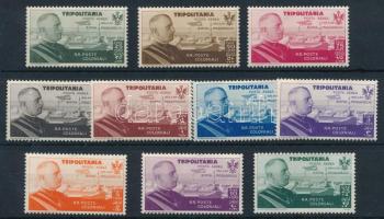 Olasz Tripolitánia 1935 III. Viktor Emánuel sor Mi 235-244 (Mi EUR 150.-) (Mi 238 barna folt / brown spot)