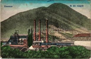 Tiszolc, Tisovec; M. kir. vasgyár / ironworks, iron factory (EK)