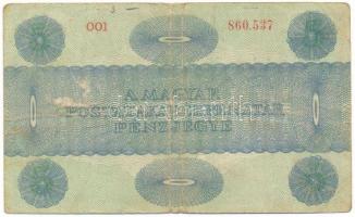 1919. 5K "MÁS TÖRVÉNYES...", "001 860.537" T:F, vastag papír
Adamo K8/1
