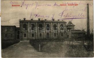 1910 Komárom, Komárno; Újváros, Selyemgyár, selyemfonoda. L.H. Pannonia 20. / silk spinning mill, factory (EK)