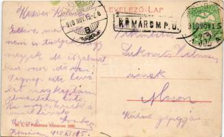 1910 Komárom, Komárno; Újváros, Selyemgyár, selyemfonoda. L.H. Pannonia 20. / silk spinning mill, fa...