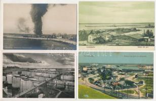 Constanta, Constantza, Konstanca; 4 pre-1945 town postcards: port, factory