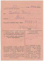 1926-1945 k. A Magyar Királyi Közellátásügyi miniszter textilakciójának utalványa 50P értékű textilá...