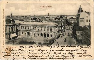 1904 Bucharest, Bukarest, Bucuresti, Bucuresci; Calea Victoriei. Ad. Maier &amp; D. Stern / street view (fa)