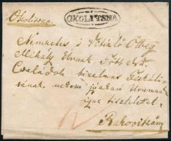 1840 Portós levél / Unpaid cover "OKOLITSNA" - Rakovitz