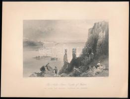 cca 1845 Bartlett, William Henry (1809-1954) - W. Mossmann: Dévény vára az apácák tornyával, acélmet...