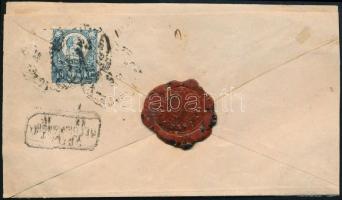 1873 Könyvnyomatos 3kr díjjegyes boríték Réznyomat 2kr és 10kr díjkiegészítéssel ajánlott küldeményk...