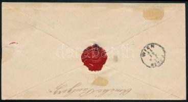 1873 Könyvnyomatos 5kr díjjegyes boríték Réznyomat 10kr elfogazott bélyeggel díjkiegészítve ajánlott...