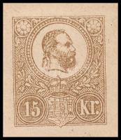 1871 Kőnyomatos használatlan 15kr díjjegyes boríték (IV. típus) / 15kr PS-cover, unused, type IV.
S...