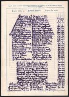 cca 1890 A temesvári (Erdély) Koronaherceg Szálloda (tulajdonos: Witzenetz Márton) étlapja,rendkívül...