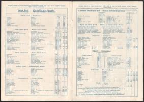 cca 1890 A temesvári (Erdély) Koronaherceg Szálloda (tulajdonos: Witzenetz Márton) étlapja,rendkívül...