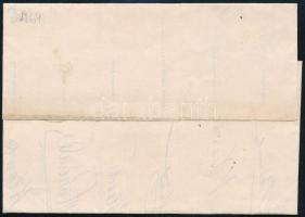 ~1868 Nyomtatvány 2kr bérmentesítéssel Pestről Göllniczre, sok híres ember, köztük Klapka György táb...