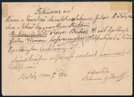 1872 Ajánlott 2kr díjjegyes levelezőlap Réznyomat 10kr díjkiegészítéssel / Registered 2kr PS-card wi...