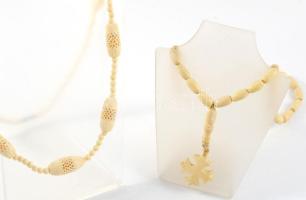 8 darab faragott csont nyaklánc