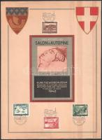 Ausztria 1946 4 db emléklap teljes sorral