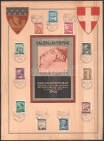 Ausztria 1946 4 db emléklap teljes sorral