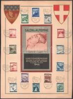 Ausztria 1946 4 db emléklap teljes sorral