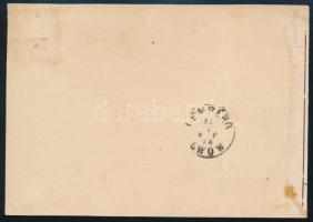 1873 Passauban előnyomott levelezőlap Réznyomat 2kr bérmentesítéssel / Mi 8 on printed matter "...