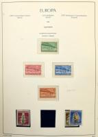 1948-1991 Europa motívum gyűjtemény falcmentes előnyomott albumban (a beadó szerint ca. Mi EUR 1.800.-)