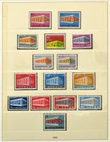 1956-1974 Komplett Europa CEPT gyűjtemény falcmentes előnyomott albumban