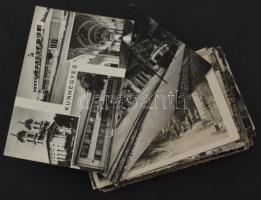 70 db MODERN fekete-fehér magyarországi város képeslap / 70 modern black and white Hungarian town postcards