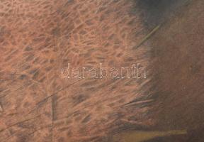 Muzsnay Ákos (1945-): Alak (cím nélkül), 1994. Vegyes technika, papír, jelzett. Üvegezett fakeretben...