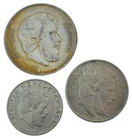 1947. 5Ft Ag "Kossuth" + 1967. 5Ft Cu-Ni "Kossuth" + 1971. 5Ft Cu-Ni "Kossu...
