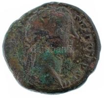 Római Birodalom 158-159 / Antoninus Pius / Róma / Dupondius bronz (13,24g) T:F Roman Empire 158-159 / Antoninus Pius / Rome / Dupondius bronze "[ANTONINVS AVG] PIVS PP TR P XXII / [TEMPLVM DIV AVG RE]ST - S-C - COS IIII" (13,24g) T:F RIC III 858