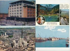 54 db MODERN megíratlan külföldi város és motívum képeslap / 54 modern foreign town and motive postcards