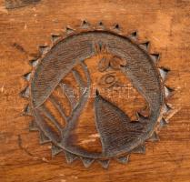 1918 Háborús emlék: az Ostffyasszonyfai Hadifogolytáborban orosz fogoly által faragott, fából készül...