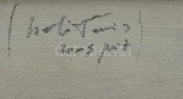 Szabó Tamás (1952-): Jézus, 2003. Vegyes technika, papír, jelzett. Üvegezett fakeretben, 20x25 cm