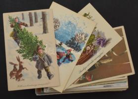 145 db MODERN magyar grafikai motívum képeslap / 145 modern Hungarian graphic art postcards