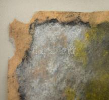 Lóránt János Demeter (1938-): Találkozás. Pasztell, papír, jelzett. Hátoldalán autográf felirattal. ...