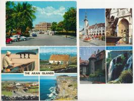 50 db MODERN megíratlan külföldi város képeslap / 50 modern unused foreign town postcards