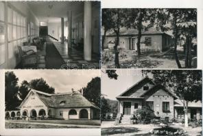 26 db MODERN magyarországi szállodák, üdülők képeslap / 26 modern Hungarian town postcards: hotels