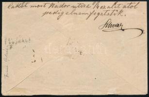 1874 Budapest helyi ajánlott levél Réznyomat 3kr és Színesszámú 5kr vegyes bérmentesítéssel, nagyon ...