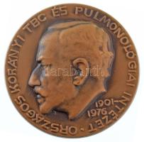 Reményi József (1887-1977) 1976. "Országos Korányi TBC és Pulmonológiai Intézet - 1901-1976" egyoldalas bronz emlékérem eredeti tokban (40mm) T:AU