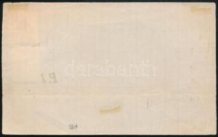 1875 Réznyomat 15kr és Színesszámú 10kr vegyes bérmentesítés levél előlapon Párizsba küldve. Az előo...