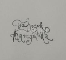 Lévai Ádám (1967-): Bábosok harcjátéka, 2008. Tus, papír, jelzett, üvegezett fakeretben. 29x19 cm