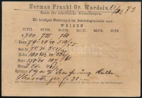 1873 1869-es 2kr díjjegyes levelezőlapon Réznyomat 2kr bérmentesítés (felülragasztva) / Mi 8 on 1869...