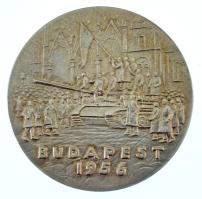 1966. "Hazádnak rendületlenül légy híve ó magyar - Numismatica Hungarica / Budapest 1956" kétoldalas, Ag emlékérem, peremén jelzett, tokban (24,19g/0.999/38mm) T:AU patina