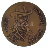 Kiss Nagy András (1930-1997) DN "FODOR JÓZSEF 1843-1901" kétoldalas bronz, vert emlékérem (60mm) T:AU
