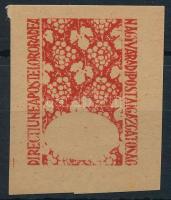 Nagyvárad II. 1945 próbanyomat értékjelzés nélkül / proof Signed: Bodor