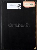 Franciaország többpéldányos rendező 1960-1982 12 fekete lapos, nagyalakú berakóban