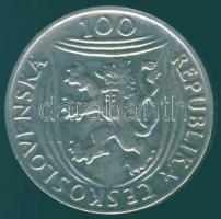 Csehszlovákia 1951. 100K Ag "Kommunista párt 30. évfordulója" T:2